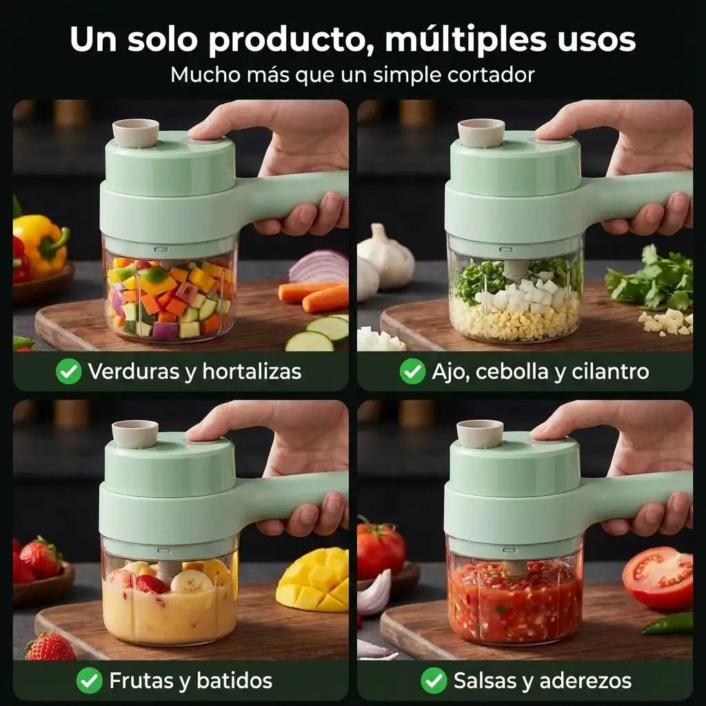 Cortador de Alimentos Eléctrico 4 en 1 - MyShop Internacional