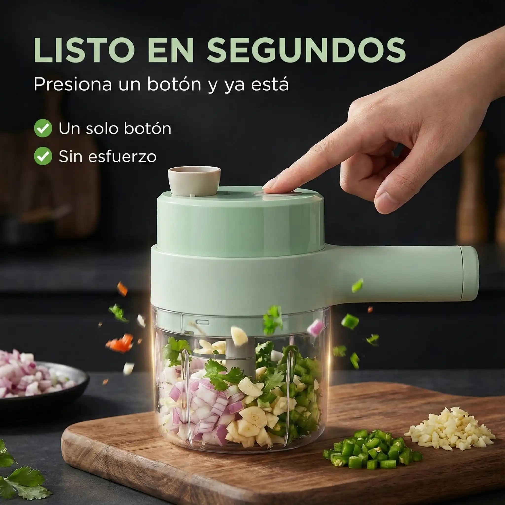 Cortador de Alimentos Eléctrico 4 en 1 - MyShop Internacional